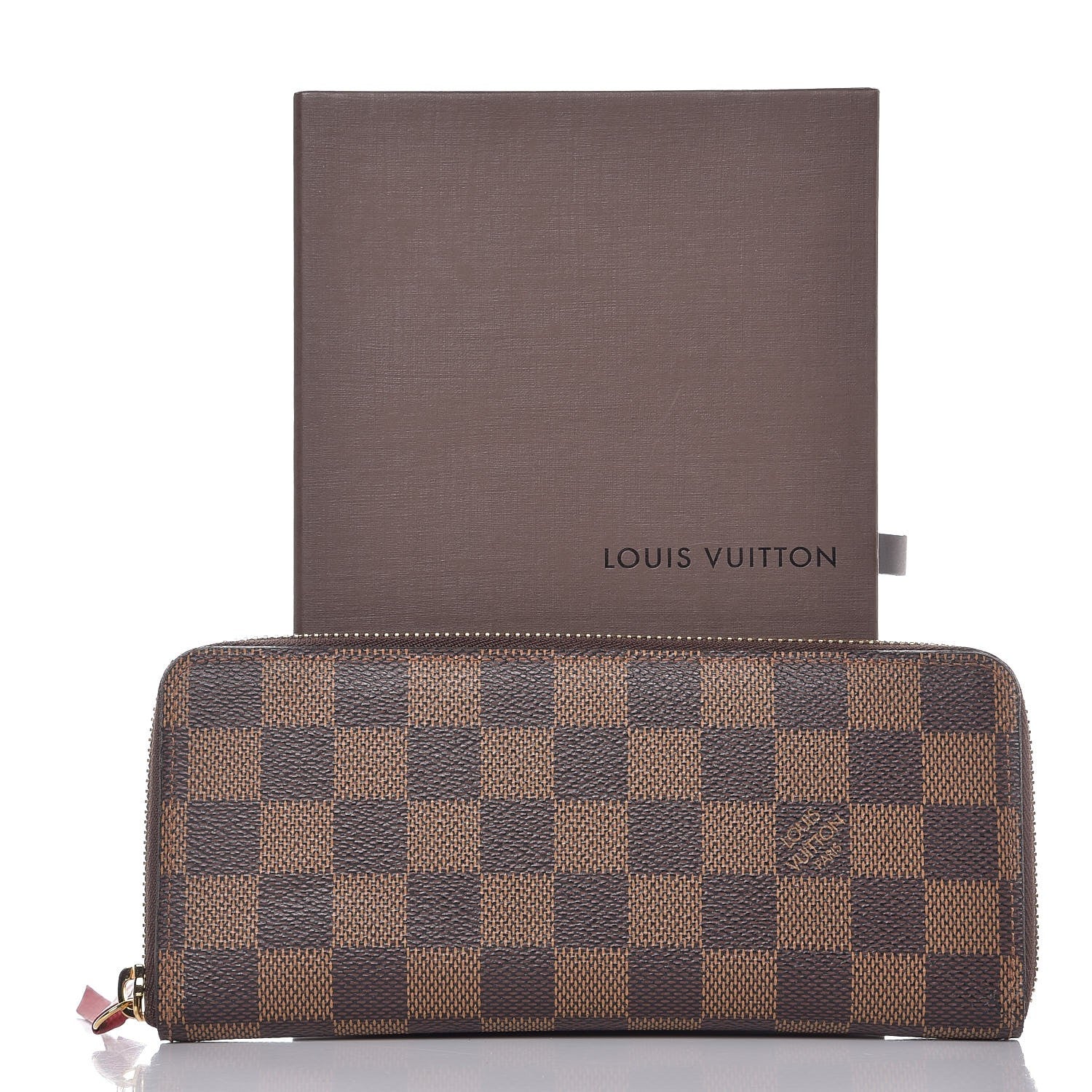 Louis Vuitton Damier Ebene Clemence Wallet Cherry 8 of 8