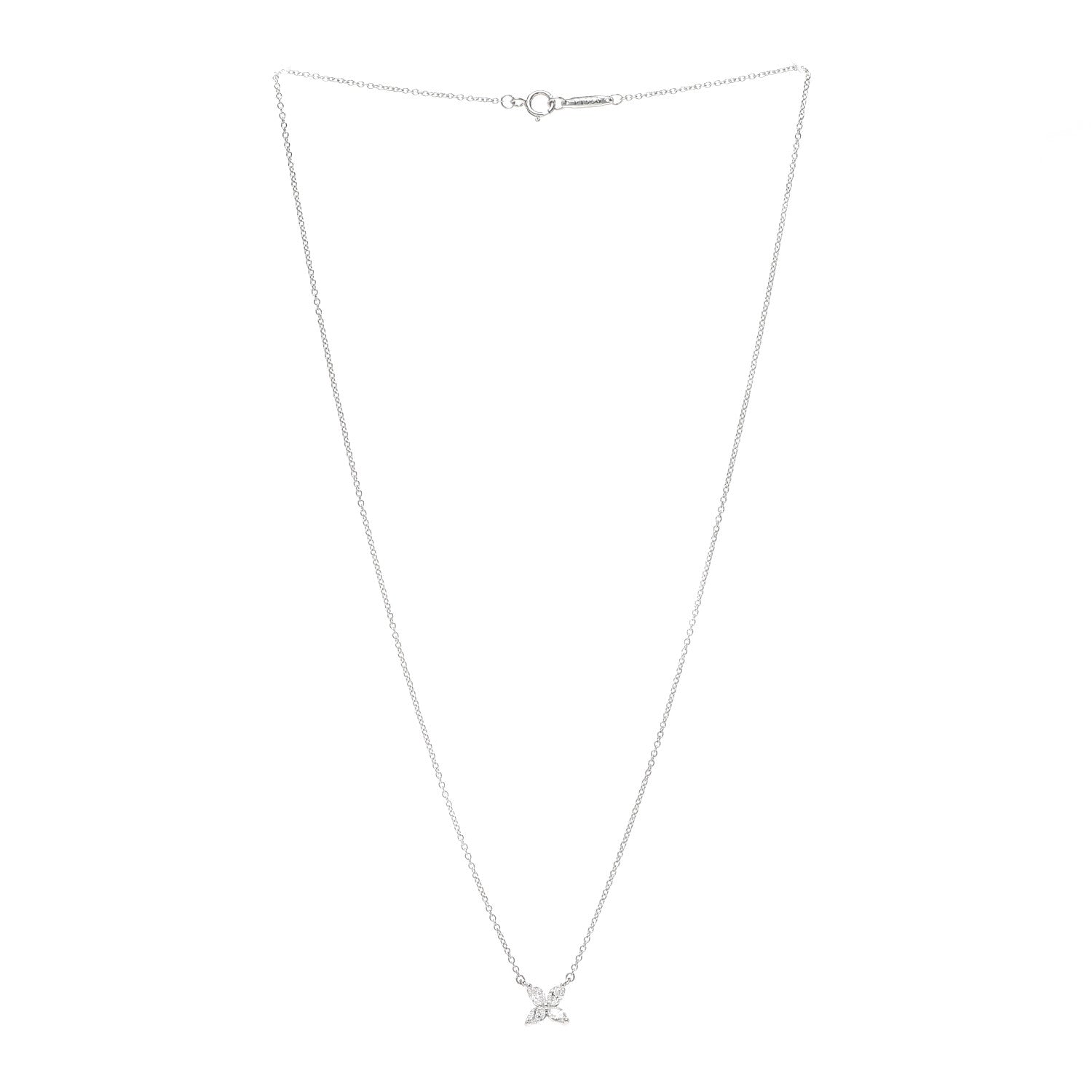 Tiffany Platinum Diamond Small Victoria Necklace 3 of 6