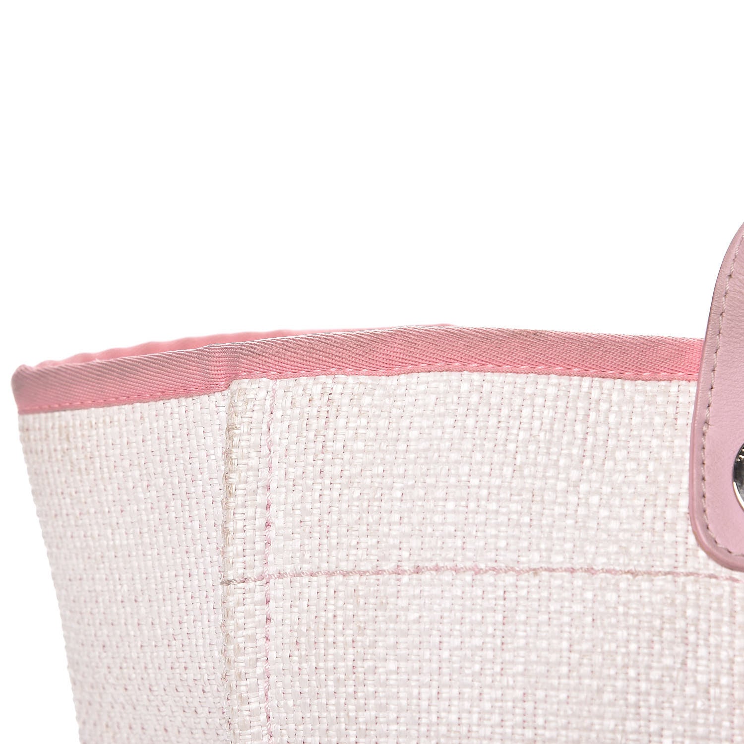Chanel Woven Straw Raffia Large Deauville Tote Pink 20 of 31