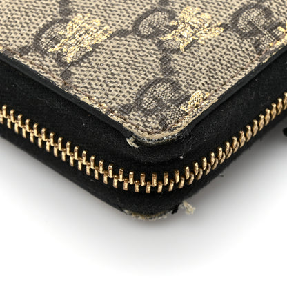 Gucci GG Supreme Monogram Bees Zip Around Wallet 12 of 16