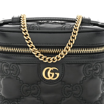 Gucci Calfskin GG Matelasse Mini Top Handle Bag Black 8 of 10