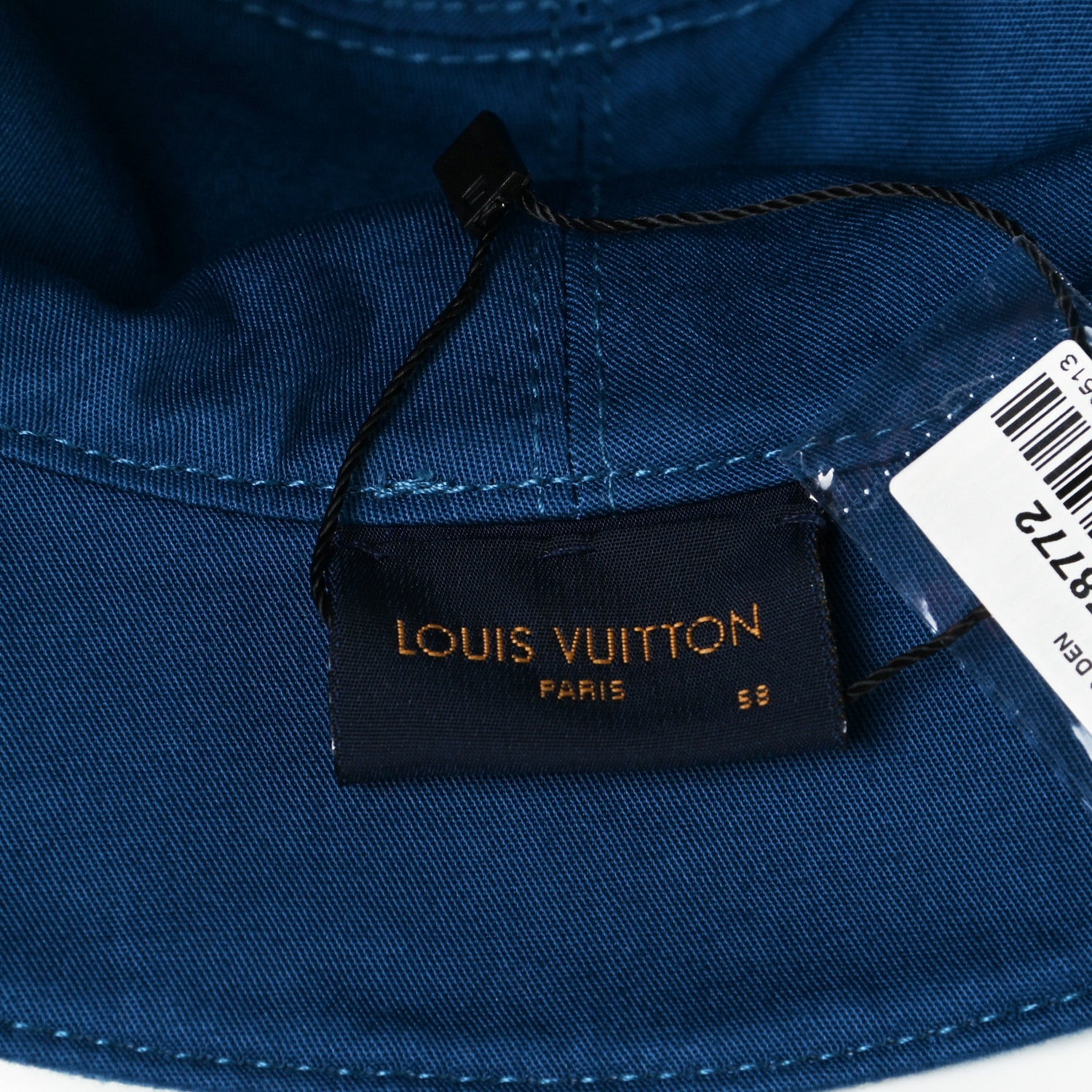 Louis Vuitton Monogram Denim Transformable Bob Bucket Hat 58 Blue 9 of 11