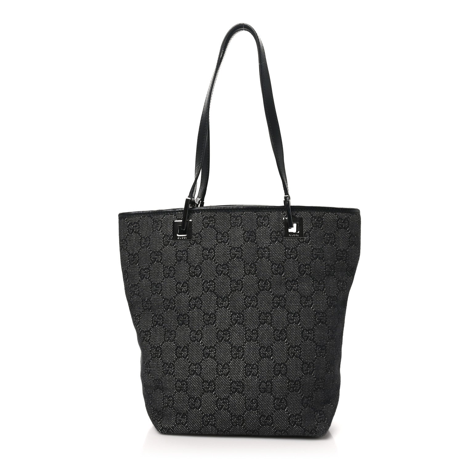 Gucci Monogram Small Bucket Tote Black 1 of 10