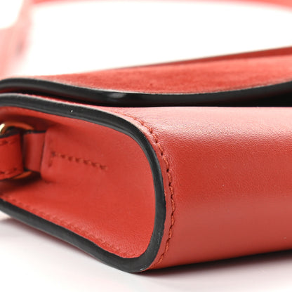 Chloe Suede Calfskin Mini Faye Shoulder Bag Earthy Red 7 of 9