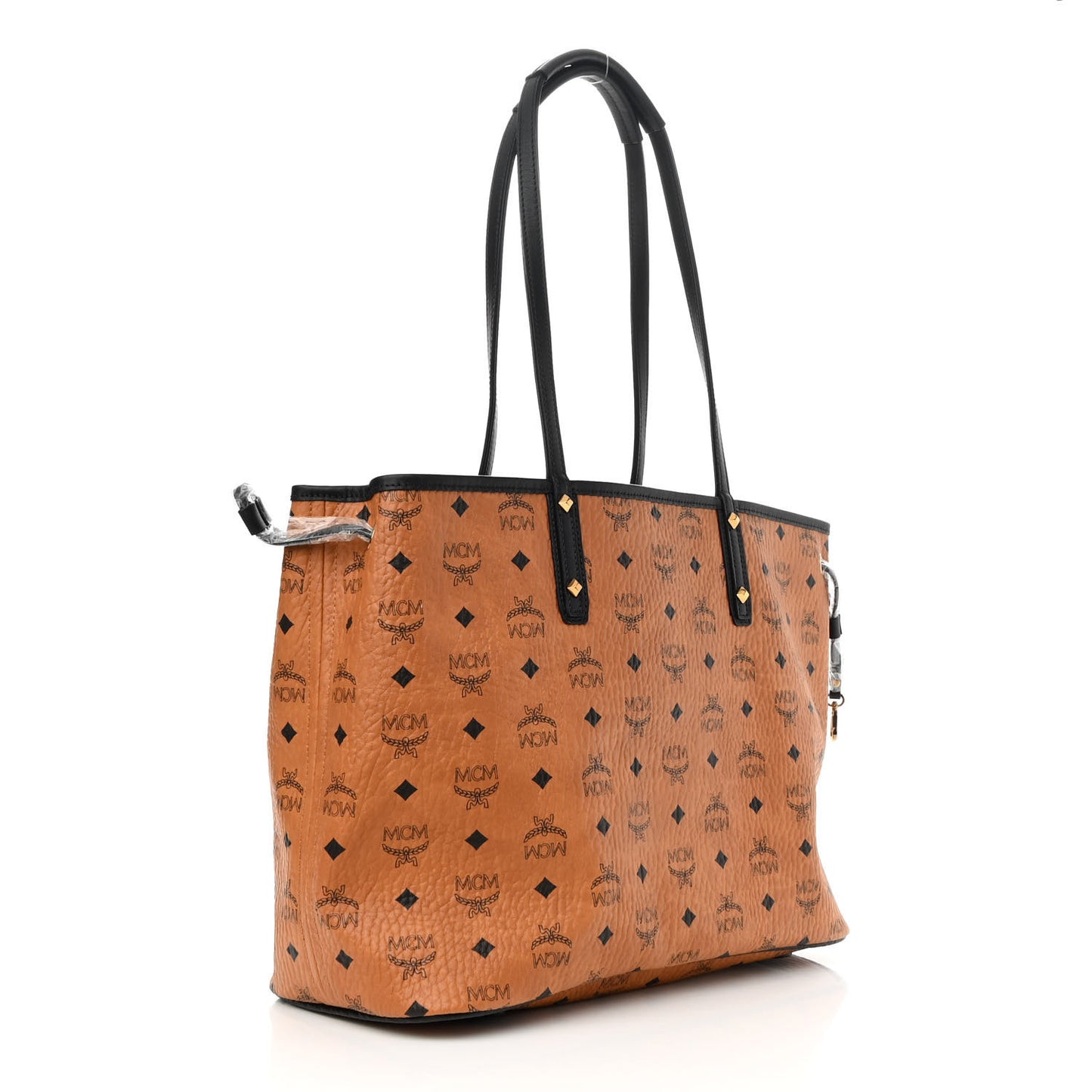 Visetos Medium Project Reversible Shopper Tote Cognac