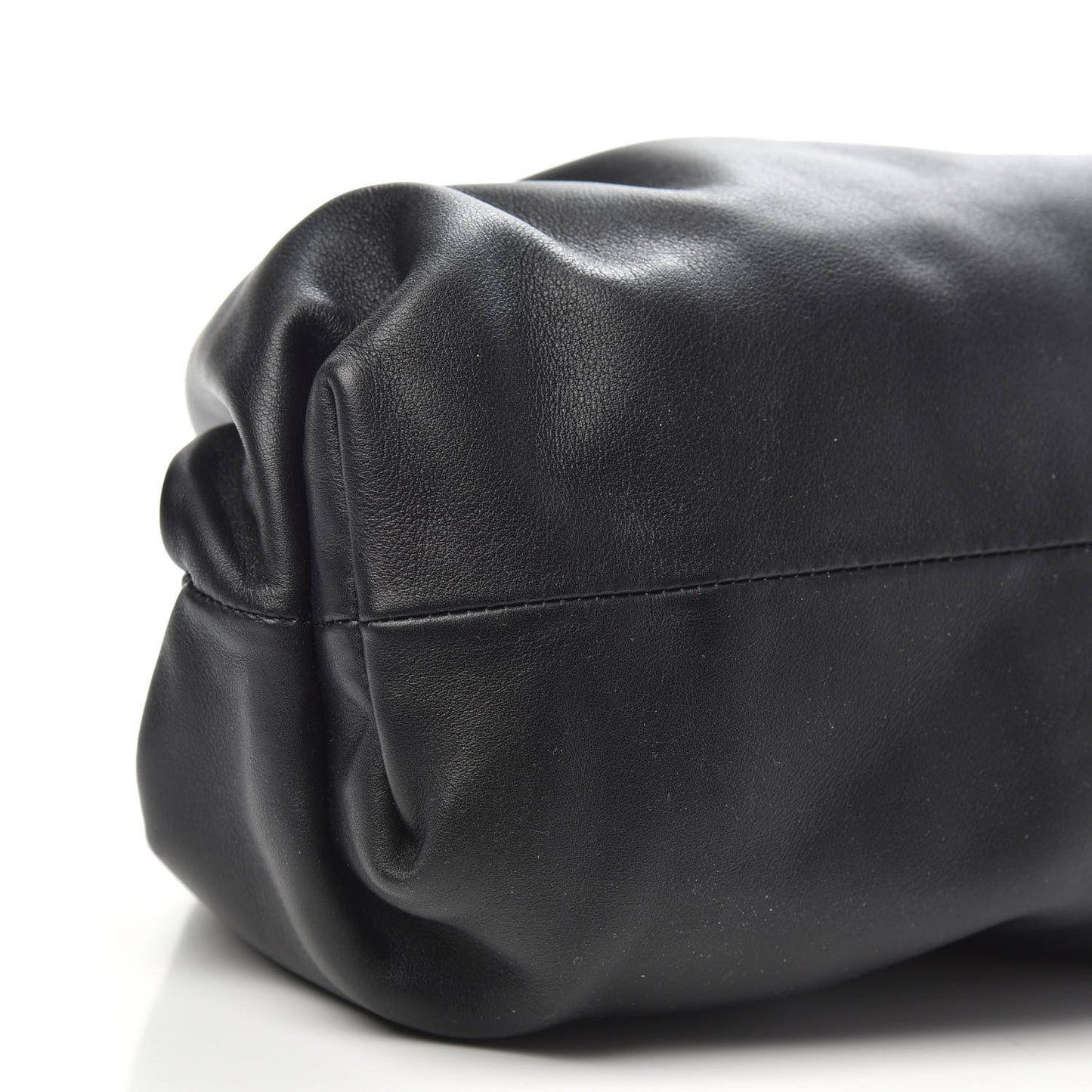 Smooth Butter Calf The Pouch Oversized Clutch Black