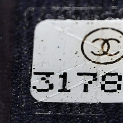 Chanel Caviar Quilted Large Gusset Flap Wallet Navy 10 of 15