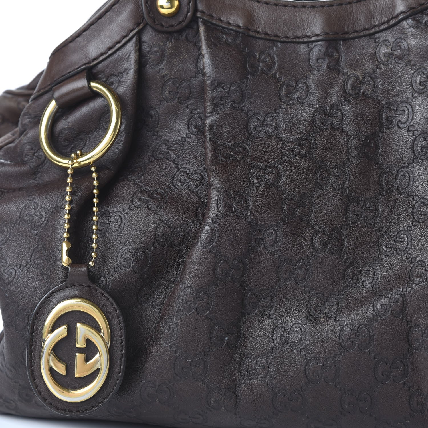 Gucci Guccissima Medium Sukey Tote Chocolate 9 of 9