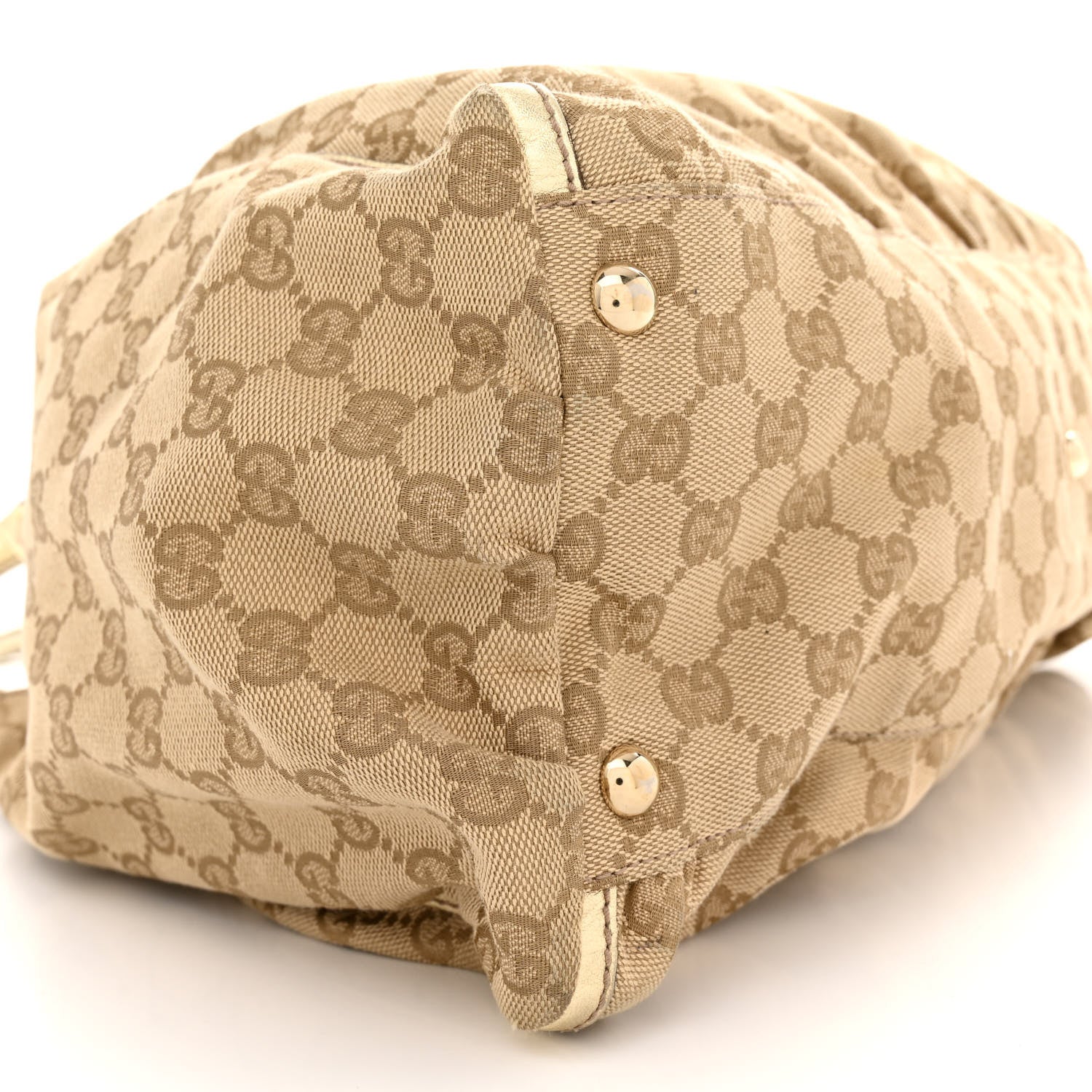 Gucci Monogram Large D Gold Hobo Metallic Gold 9 of 17