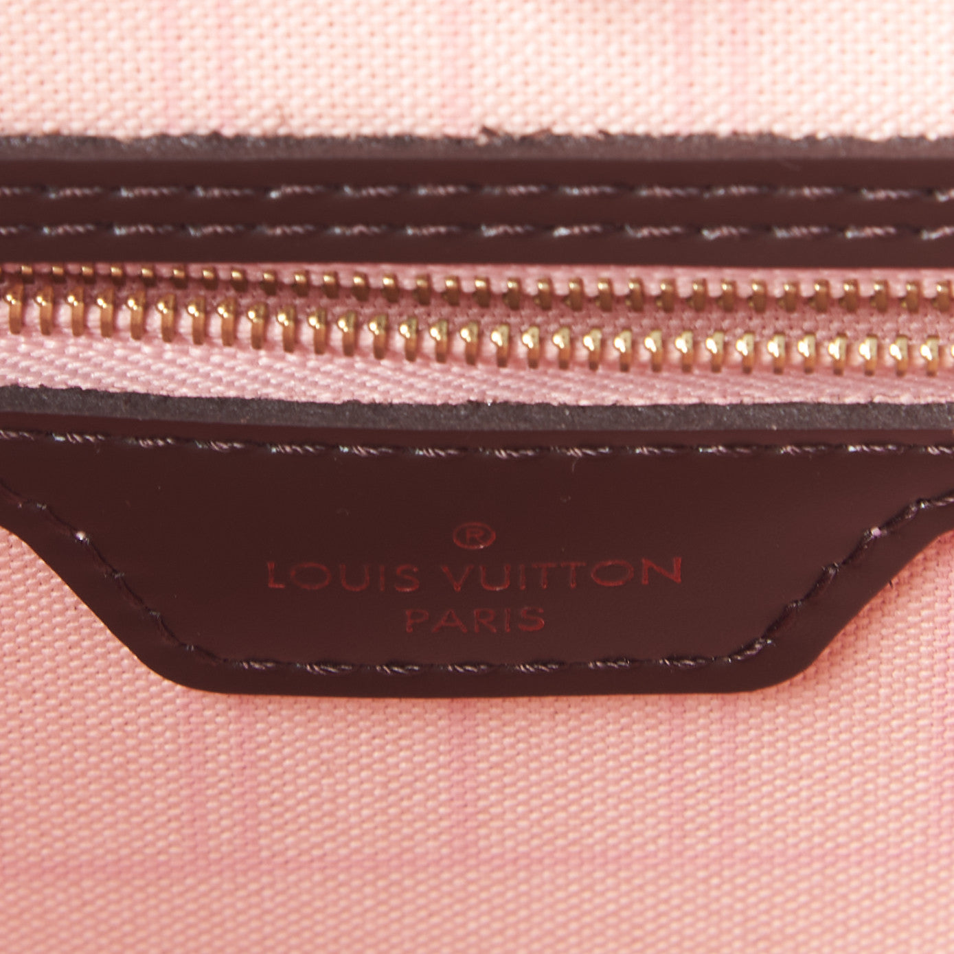 Louis Vuitton Damier Ebene Neo Neverfull MM Rose Ballerine 8 of 9