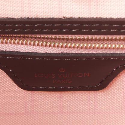 Louis Vuitton Damier Ebene Neo Neverfull MM Rose Ballerine 8 of 9