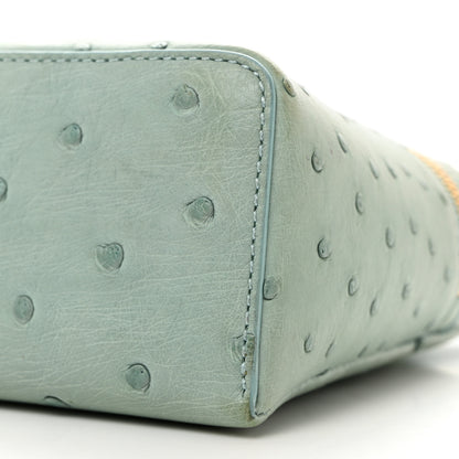 Loro Piana Ostrich L19 Extra Pocket Pouch Light Blue 9 of 9