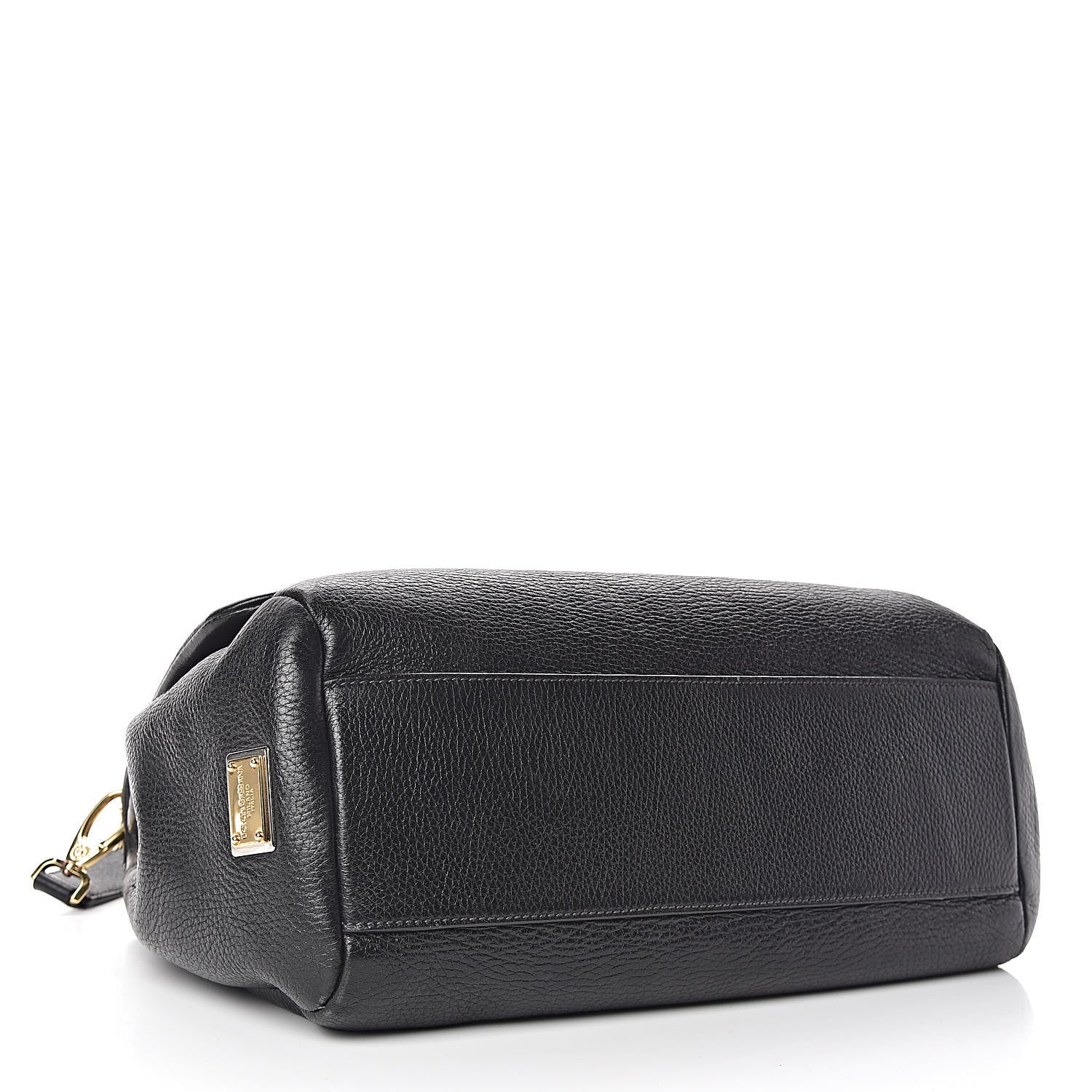 Dolce & Gabbana Grained Deerskin Large Miss Sicily Satchel Black 4 of 9