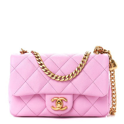 Chanel Caviar Quilted Mini Rectangular Sweetheart Flap Lilac 1 of 12