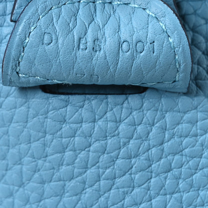 Hermes Taurillon Clemence Evelyne III PM Bleu Du Nord 7 of 10