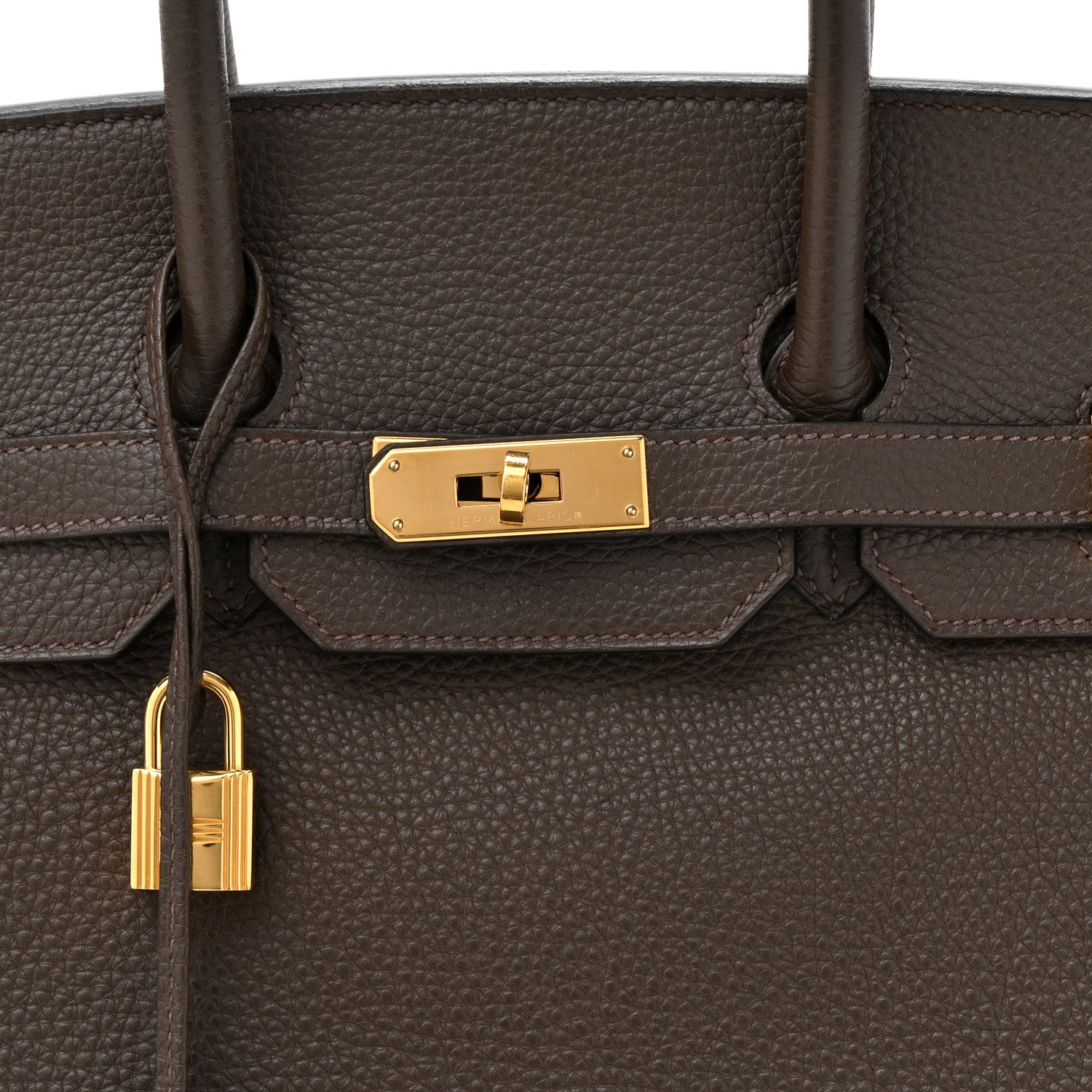 Hermes Taurillon Clemence BIRKIN 35 Cafe 8 of 16