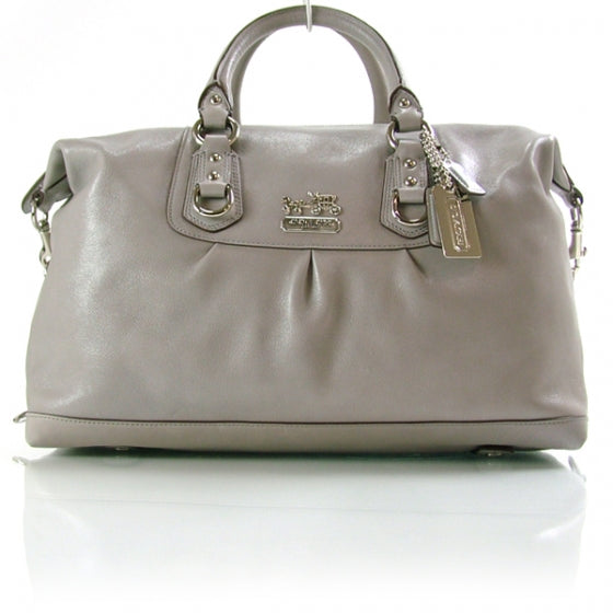 FASHIONPHILE COACHLeatherMadisonSABRINAToteGrey 1 of 10
