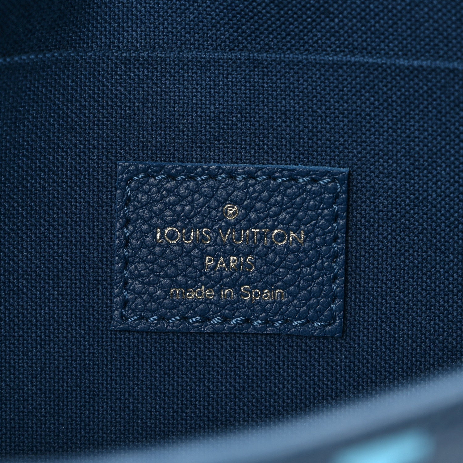 Louis Vuitton Empreinte Monogram Giant Felicie Pochette Chain Wallet Gradient Blue 7 of 11