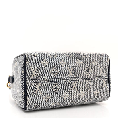 Louis Vuitton Monoglam Speedy Bandouliere 20 Blue 4 of 9
