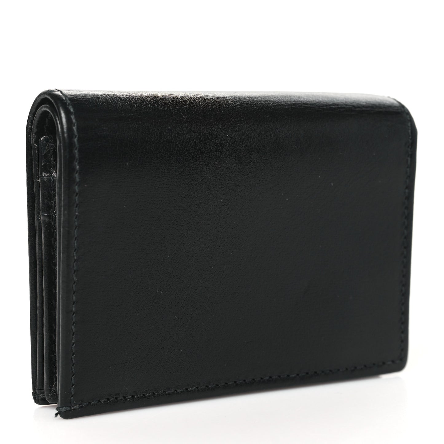 Boarded Plutone Calfskin Horsebit 1955 Card Case Wallet Black