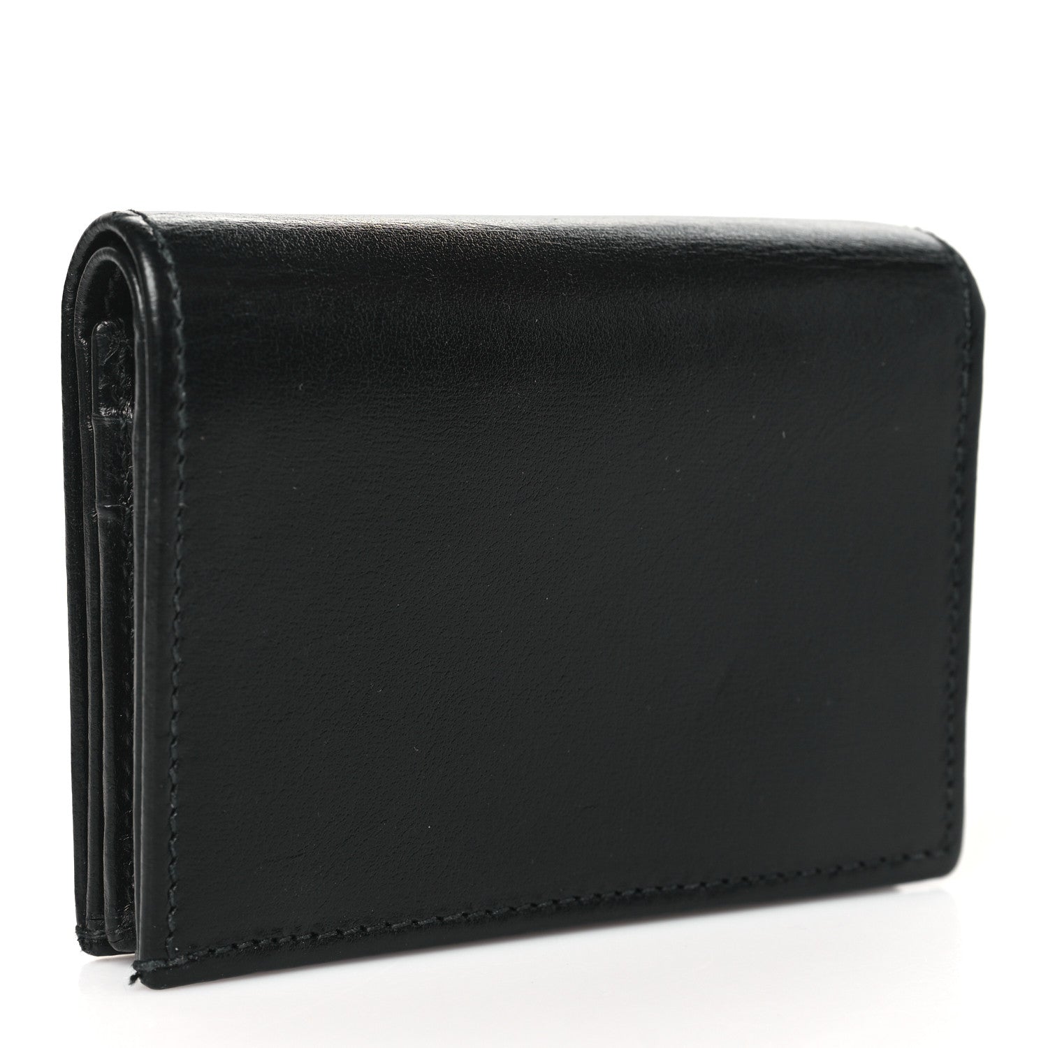 Gucci Boarded Plutone Calfskin Horsebit 1955 Card Case Wallet Black 3 of 7