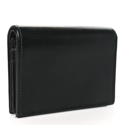 Gucci Boarded Plutone Calfskin Horsebit 1955 Card Case Wallet Black 3 of 7