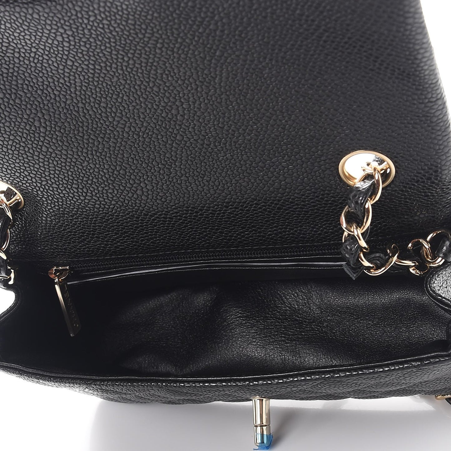 Caviar Quilted Mini Rectangular Flap Black