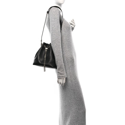 Jimmy Choo Calfskin Bon Bon Bag Bucket Bag Black 2 of 9
