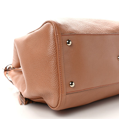 Gucci Metallic Pebbled Calfskin Medium Soho Shoulder Bag Blush 8 of 11