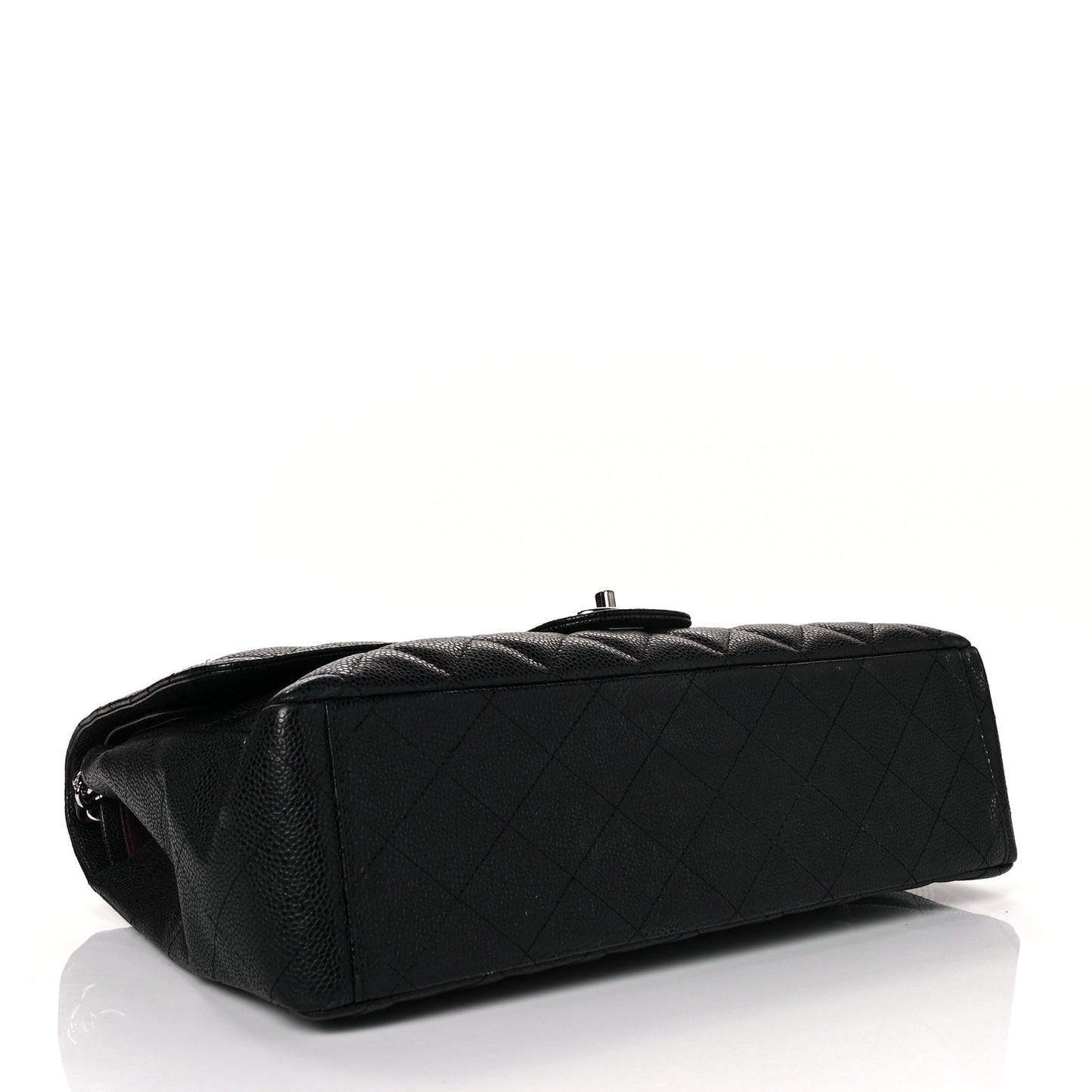 Caviar Quilted Maxi Double Flap Black