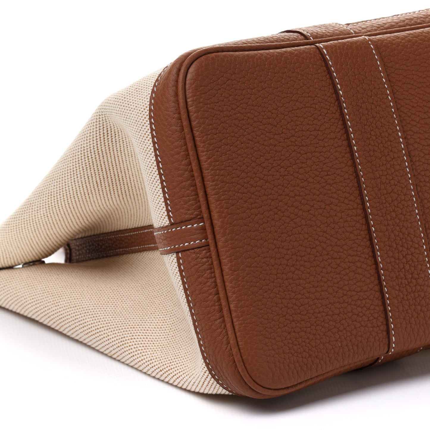 Twill H Negonda Garden Party 36 MM Tote Ecru Desert Gold