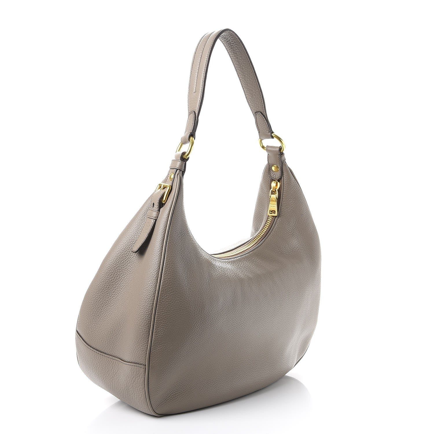 Prada Vitello Daino Hobo Argilla 3 of 8