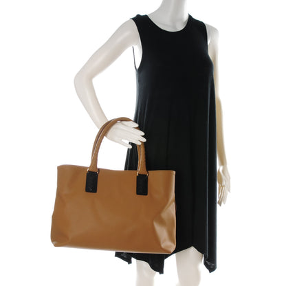 Bottega Veneta Rubberized Canvas Marco Polo Tote Brown 2 of 7
