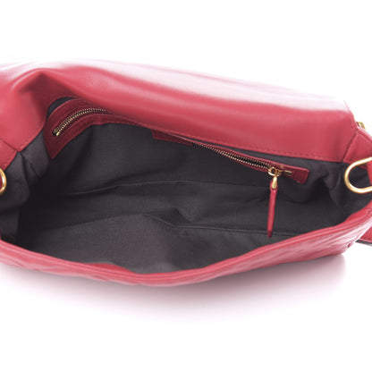 Fendi Nappa FF 1974 Embossed Baguette Fragola 5 of 13