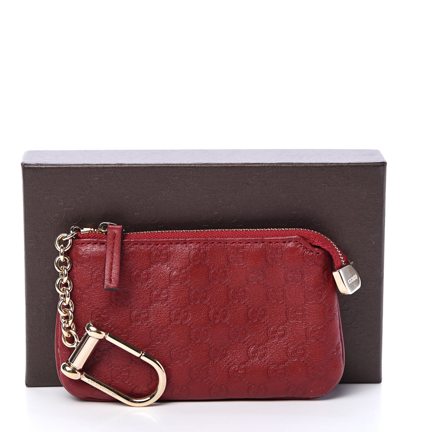 Microguccissima Key Case Hibiscus Red