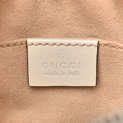 Gucci Calfskin Matelasse Small GG Marmont Chain Shoulder Bag White 6 of 14