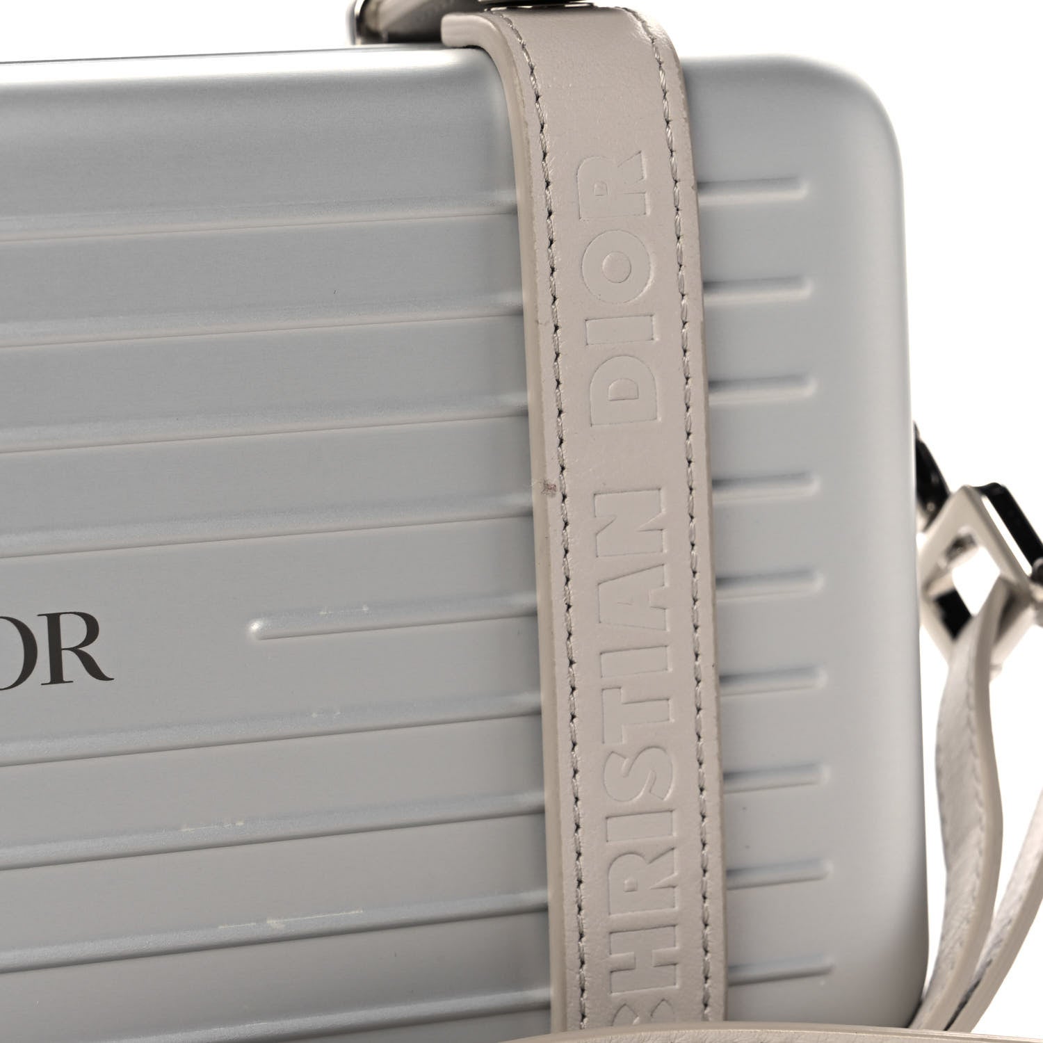 Christian Dior X RIMOWA Aluminum Personal Clutch On Strap Silver 12 of 13