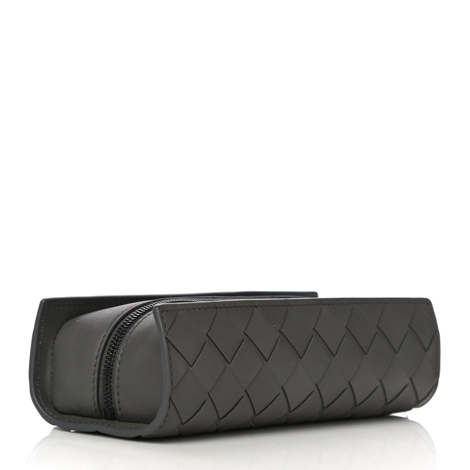 Bottega Veneta Nappa Maxi Intreccio Wristlet Pouch Graphite 3 of 18