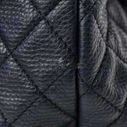 Chanel Calfskin Quilted XXL Travel Flap Bag Navy 14 of 15