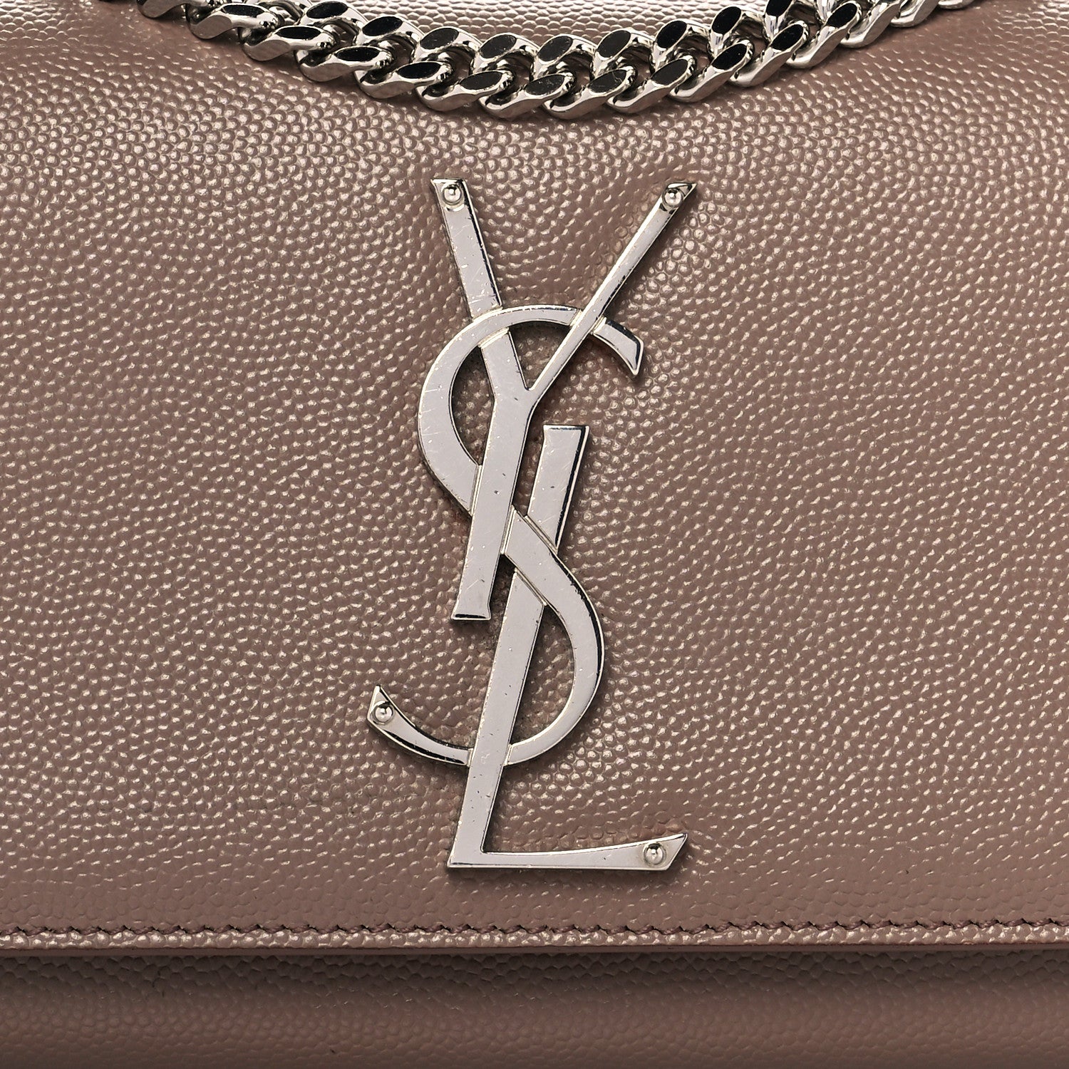 Saint Laurent Grain De Poudre Small Monogram Kate Satchel Fard 8 of 10
