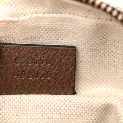 Gucci GG Supreme Monogram Mini Neo Vintage Double Zip Messenger Bag Beige New Acero Crop 7 of 12