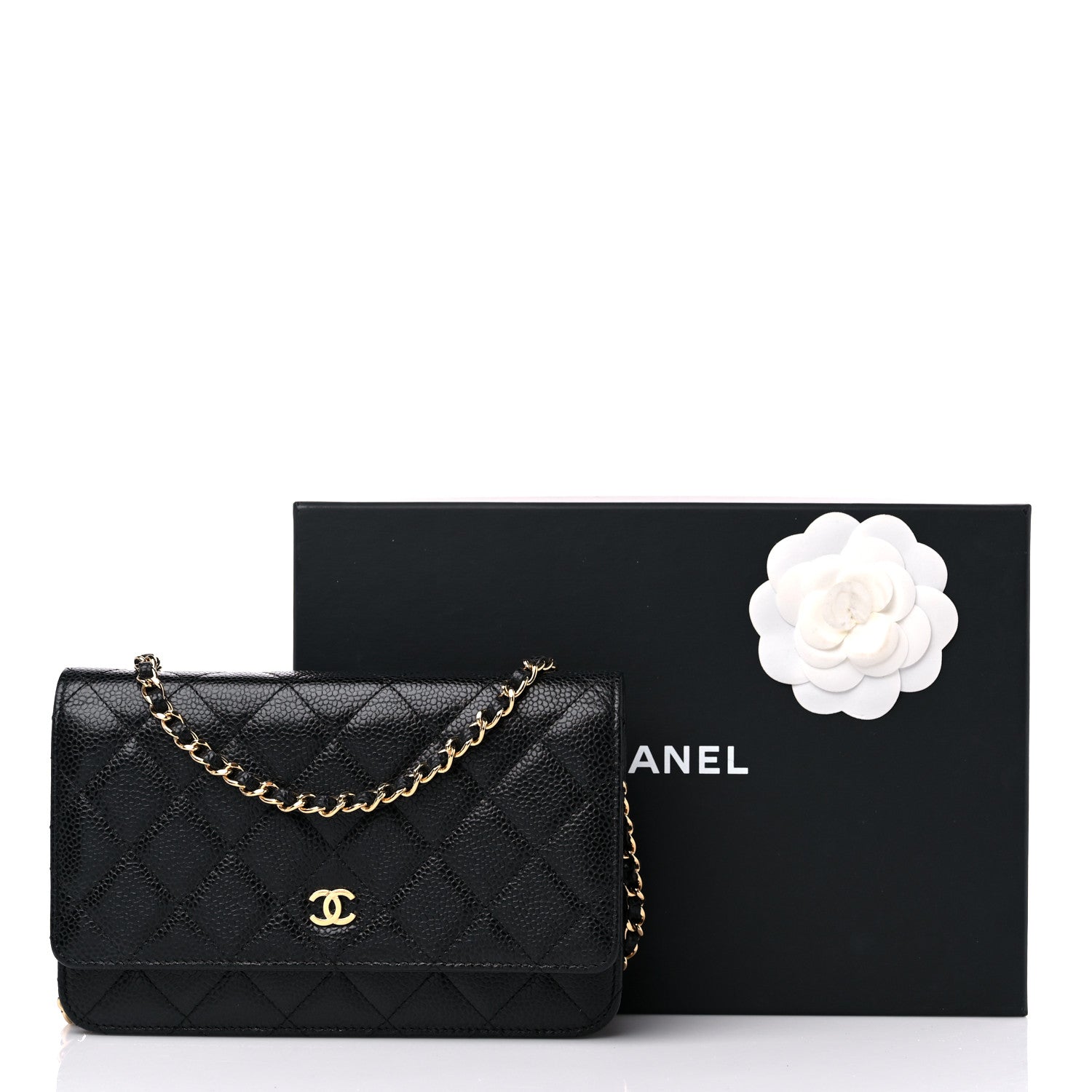 Chanel Caviar Quilted Wallet On Chain WOC Black 15 of 15