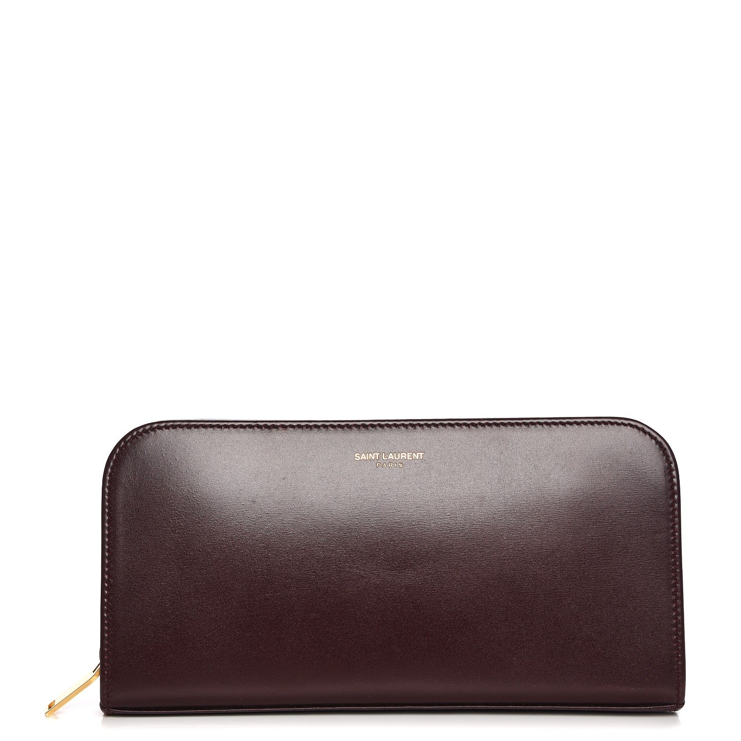 Saint Laurent Calfskin Classic Zip Around Continental Wallet Bordeaux 1 of 7
