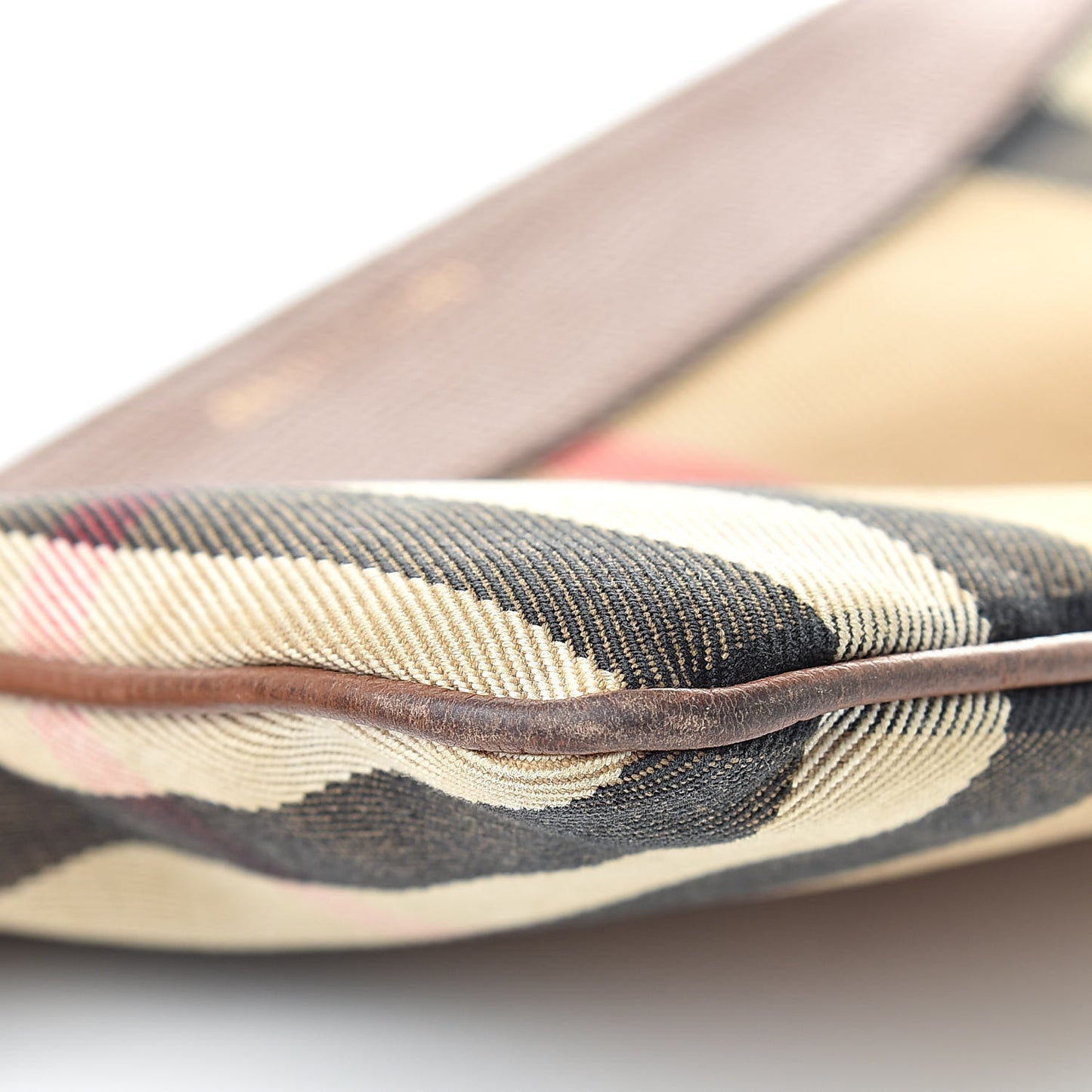 House Check Derby Peyton Crossbody Clutch Bag Tan