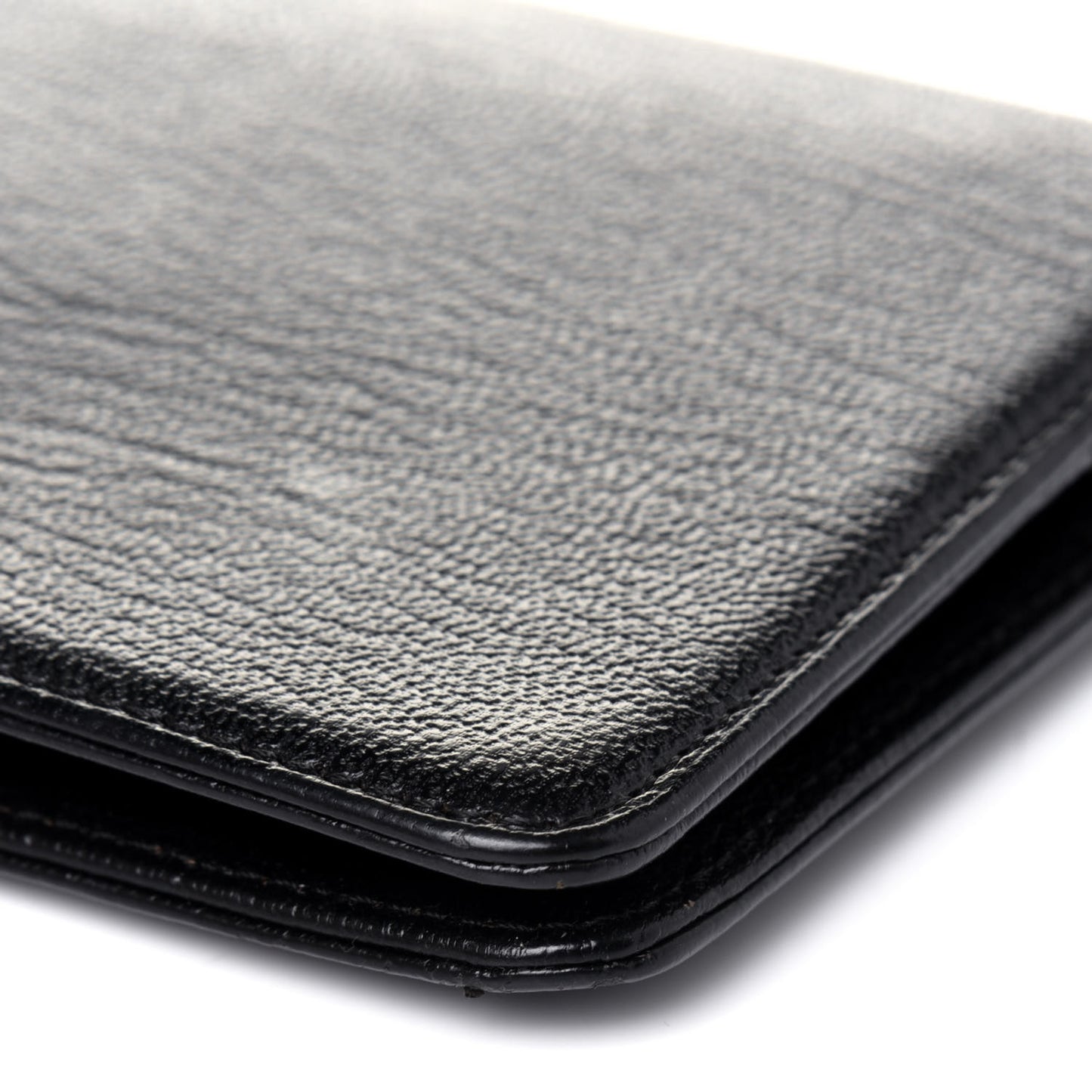 Goatskin Small Ring Agenda Planner Black