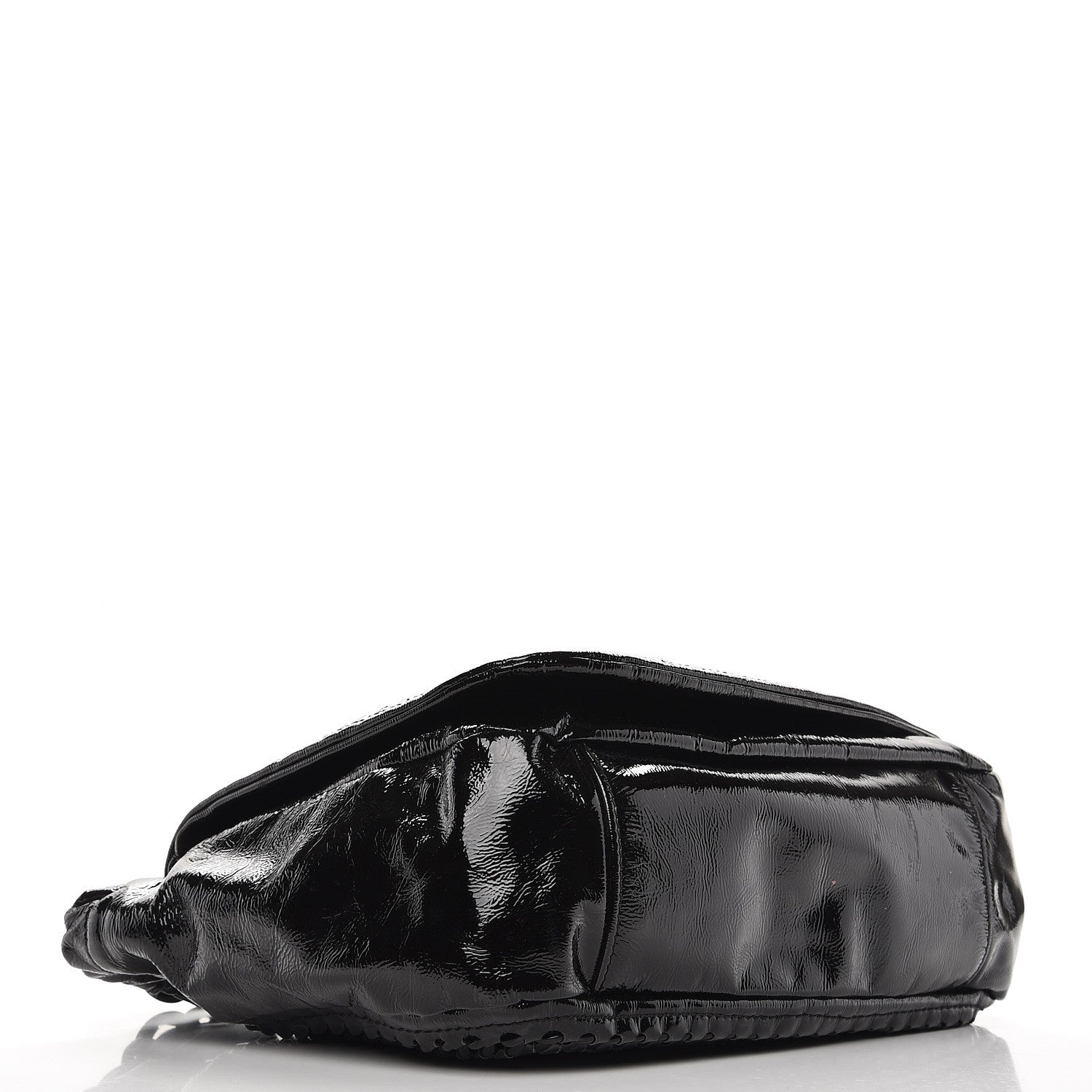 Chanel Crinkled Patent Modern Chain Flap Black 4 of 9
