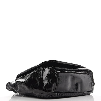 Chanel Crinkled Patent Modern Chain Flap Black 4 of 9