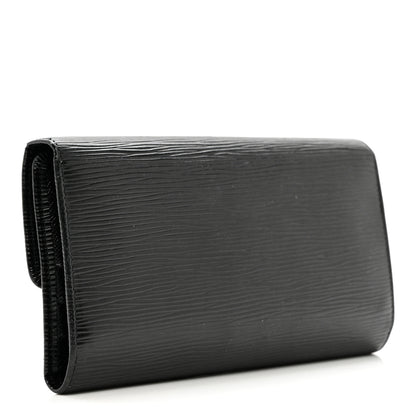 Louis Vuitton Epi Porte Tresor International Wallet Black 2 of 10