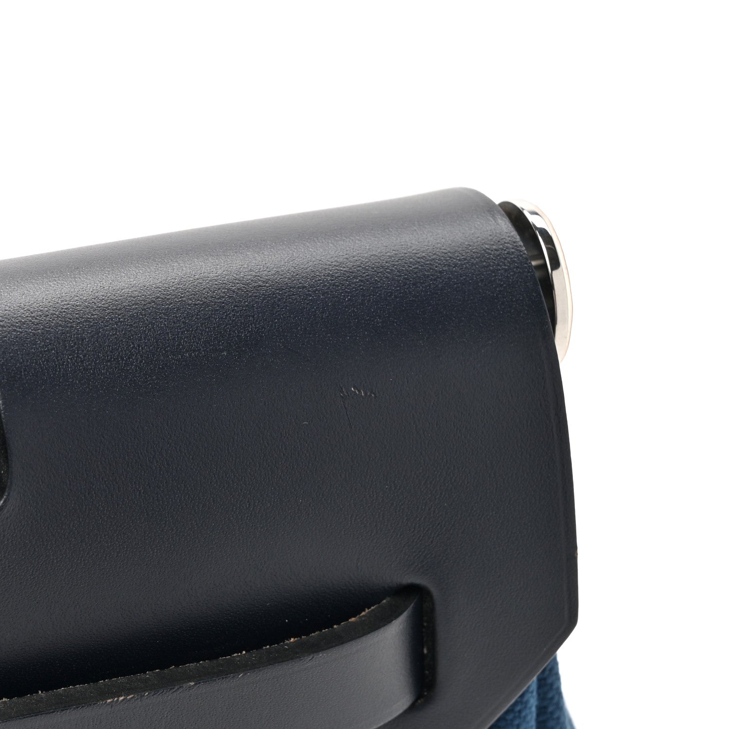 Hermes Toile Militaire Vache Hunter Herbag Zip Retourne 31 PM Black Blue De Malte 16 of 16