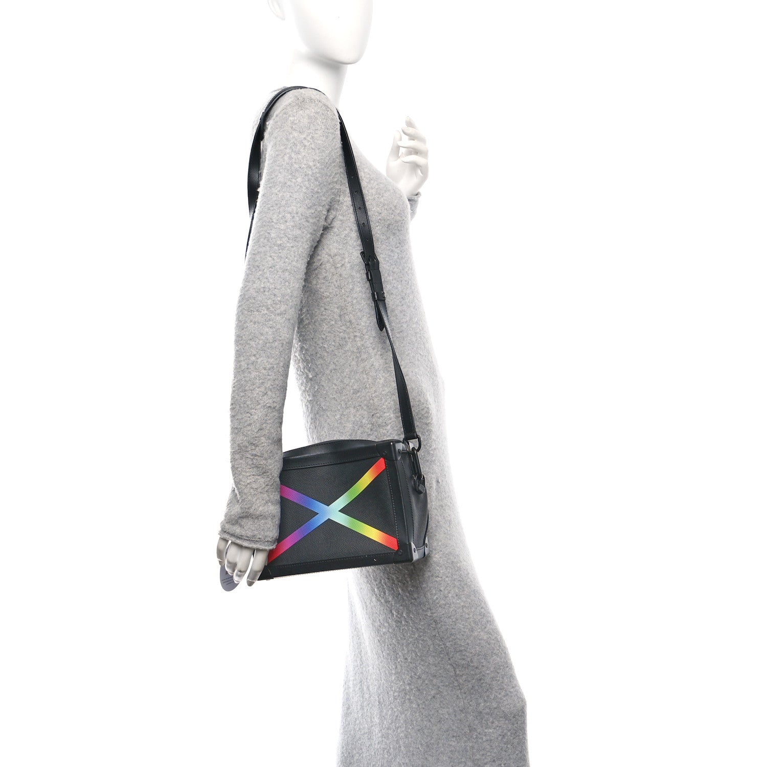 Louis Vuitton Taiga Rainbow Soft Trunk Black 2 of 10